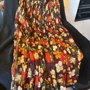 Papillon Blanc Floral Maxi Skirt - Multicolor